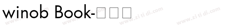 winob Book字体转换 winob Book字体转换